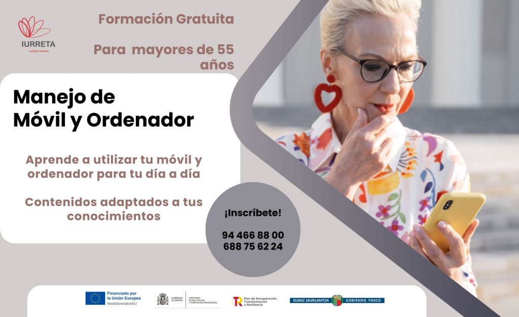 Manejo de móvil y ordenador